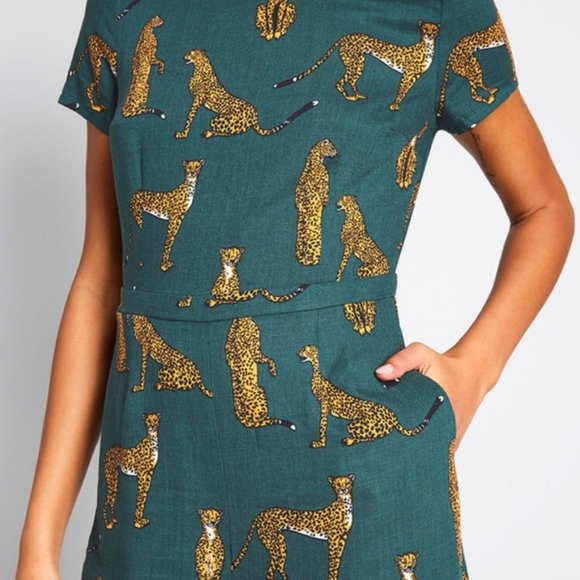 Modcloth Bold Nation Cheetah Print 
